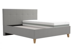 Dvoulůžko Meda v rozměru 180x200 cm, v potahu Savoy 91 Silver