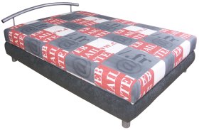 Jednolůžko Nina v rozměru 140x 200 cm, v potahu Molino 463-85, bez polštáře 