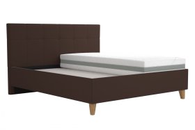 Dvoulůžko Meda v rozměru 180x200 cm, v potahu Savoy 25 Choco