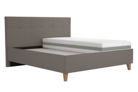 Dvoulůžko Meda v rozměru 180x200 cm, v potahu Loft Taupe