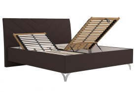 Dvoulůžko Tamara v rozměru 180x200 cm, v potahu Gordon 28 Grizzly, ukázka polohování