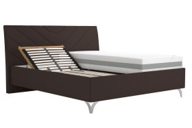 Dvoulůžko Tamara v rozměru 180x200 cm, v potahu Gordon 28 Grizzly, ukázka polohování hlavy 