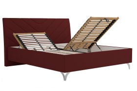 Dvoulůžko Tamara v rozměru 180x200 cm, v potahu Malmö New 63, ukázka polohování 