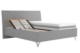 Dvoulůžko Tamara v rozměru 180x200 cm, v potahu Malmö New 83, ukázka polohování hlavy 