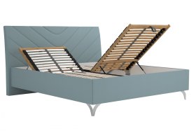 Dvoulůžko Tamara v rozměru 180x200 cm, v potahu Matrix 23 Aqua, ukázka polohování 