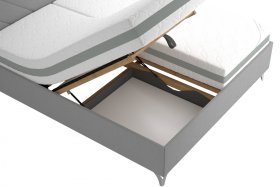 Dvoulůžko Tamara v rozměru 180x200 cm, v potahu Malmö New 83, ukázka úložného prostoru