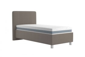 Jednolůžko Kayla v rozměru 90x200 cm, v potahu Loft Coffee