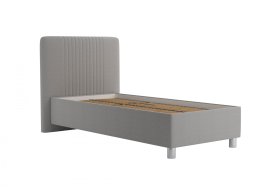 Jednolůžko Kayla v rozměru 90x200 cm, v potahu Savoy 91 Silver, bez matrace