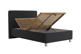 Jednolůžko Kayla v rozměru 120x200 cm, v potahu Savoy 94 DK. GR., polohování