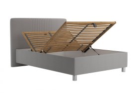 Jednolůžko Kayla v rozměru 140x200 cm, v potahu Savoy 91 Silver, polohování