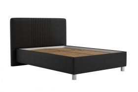 Jednolůžko Kayla v rozměru 140x200 cm, v potahu Loft Black, bez matrace