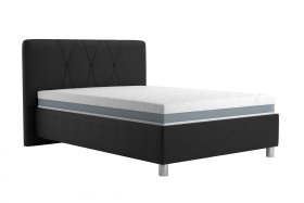 Jednolůžko Stella v rozměru 140x200 cm, v potahu Loft Black