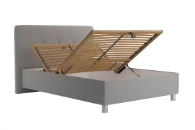 Jednolůžko Stella v rozměru 140x200 cm, v potahu Savoy 91 Silver, polohování