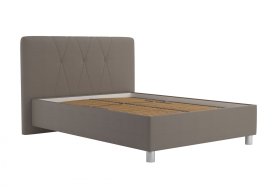 Jednolůžko Stella v rozměru 140x200 cm, v potahu Loft Coffee, bez matrace