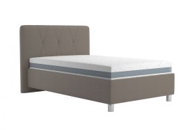 Jednolůžko Stella v rozměru 120x200 cm,  v potahu Loft Coffee