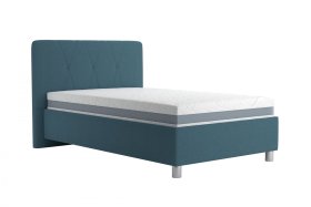 Jednolůžko Stella v rozměru 120x200 cm, v potahu Crown 13 Ocean Blue