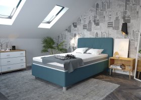 Stella 120x200 v potahu Crown 13 Ocean Blue, interiér
