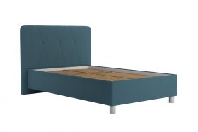 Jednolůžko Stella v rozměru 120x200 cm v potahu Crown 13 Ocean Blue, bez matrace