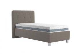 Jednolůžko Stella v rozměru 90x200 cm, v potahu Loft Coffee