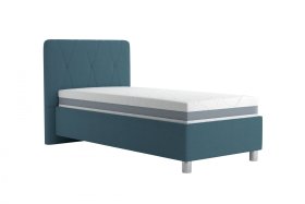 Jednolůžko Stella v rozměru 90x200 cm, v potahu Crown 13 Ocean Blue