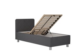 Jednolůžko Fiona v rozměru 90x200 cm, v potahu Malmö New 95, hlavové čelo, polohování
