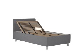 Jednolůžko Fiona v rozměru 110x200 cm, v potahu Malmö New 83, hlavové čelo, polohování hlavy