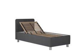 Jednolůžko Fiona v rozměru 90x200 cm, v potahu Malmö New 95, hlavové čelo, polohování hlavy