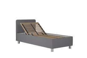 Jednolůžko Fiona v rozměru 90x200 cm, v potahu Malmö New 83, hlavové čelo, polohování hlavy