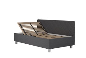 Jednolůžko Fiona v rozměru 110x200 cm, v potahu Malmö New 95, boční čelo, polohování hlavy