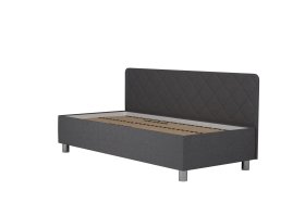 Jednolůžko Fiona v rozměru 90x200 cm, v potahu Malmö New 95, boční čelo, bez matrace