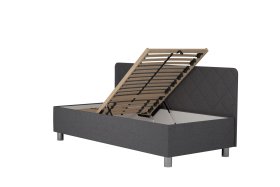 Jednolůžko Fiona v rozměru 90x200 cm, v potahu Malmö New 95, boční čelo, polohování