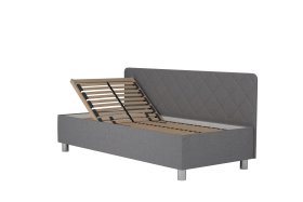 Jednolůžko Fiona v rozměru 90x200 cm, v potahu Malmö New 83, boční čelo, polohování hlavy