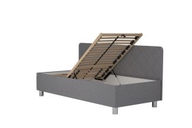 Jednolůžko Fiona v rozměru 90x200 cm, v potahu Malmö New 83, boční čelo, polohování
