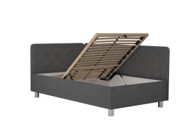 Jednolůžko Fiona v rozměru 110x200 cm, v potahu Malmö New 95, hlavové + boční čelo (levý roh), polohování