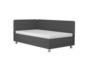 Jednolůžko Fiona v rozměru 110x200 cm, v potahu Malmö New 95, hlavové + boční čelo (levý roh)