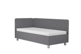 Jednolůžko Fiona v rozměru 90x200 cm, v potahu Malmö New 83, hlavové + boční čelo (levý roh)