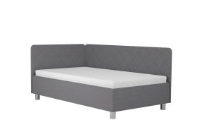 Jednolůžko Fiona v rozměru 110x200 cm, v potahu Malmö New 83, hlavové + boční čelo (levý roh)