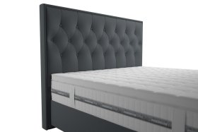 Boxspring Padmé v rozměru 180x200 cm, v potahu Trinity 15, detail čela