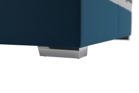 Boxspring Padmé v rozměru 180x200 cm, v potahu Tiffany 11 Blue, podnoží