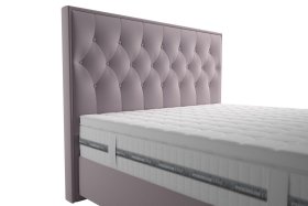 Boxspring Padmé v rozměru 180x200 cm, v potahu Jasmine 62, detail čela