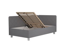 Jednolůžko Fiona v rozměru 110x200 cm, v potahu Malmö New 83, hlavové + boční čelo (pravý roh), polohování