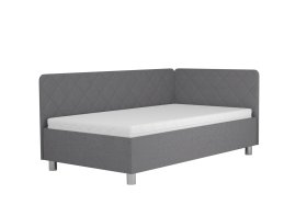 Jednolůžko Fiona v rozměru 110x200 cm, v potahu Malmö New 83, hlavové + boční čelo (pravý roh)