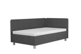 Jednolůžko Fiona v rozměru 110x200 cm, v potahu Malmö New 95, hlavové + boční čelo (pravý roh)