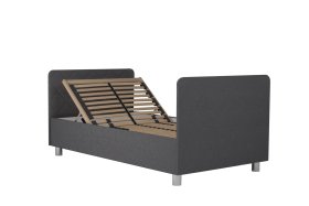 Jednolůžko Fiona v rozměru 110x200 cm, v potahu Malmö New 95, hlavové + nožní čelo, polohování hlavy