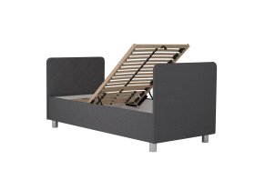 Jednolůžko Fiona v rozměru 90x200 cm, v potahu Malmö New 95, hlavové + nožní čelo, polohování