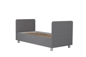 Jednolůžko Fiona v rozměru 90x200 cm, v potahu Malmö New 83, hlavové + nožní čelo, bez matrace