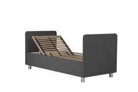 Jednolůžko Fiona v rozměru 90x200 cm, v potahu Malmö New 95, hlavové + nožní čelo, polohování hlavy