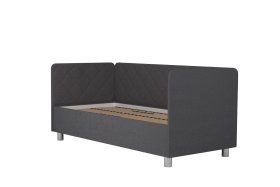 Jednolůžko Fiona v rozměru 90x200 cm, v potahu Malmö New 95, hlavové + boční + nožní čelo, bez matrace