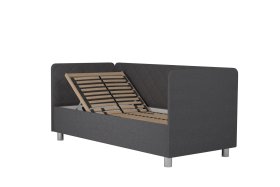 Jednolůžko Fiona v rozměru 90x200 cm, v potahu Malmö New 95, hlavové + boční + nožní čelo, polohování hlavy