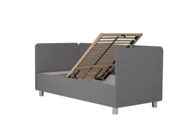 Jednolůžko Fiona v rozměru 90x200 cm, v potahu Malmö New 83, hlavové + boční + nožní čelo, polohování